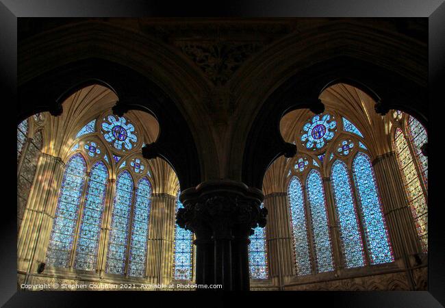 The Chapter House, Salisbury Cathedral Framed Print by Stephen Coughlan