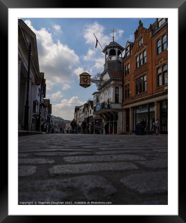 Guildford High Street Framed Mounted Print by Stephen Coughlan