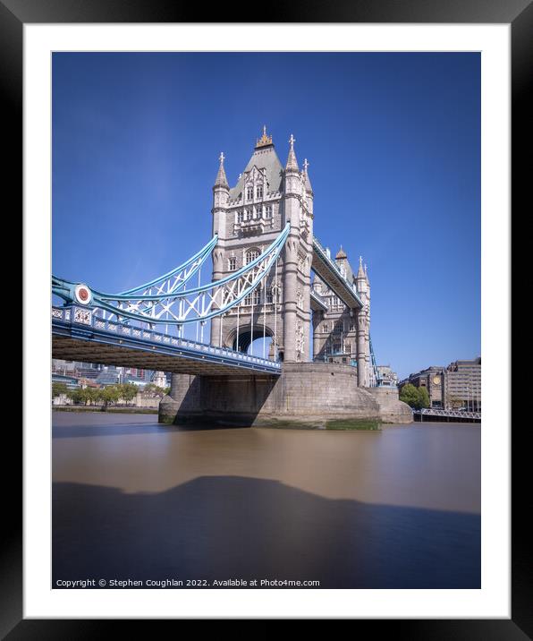 Tower Bridge Framed Mounted Print by Stephen Coughlan