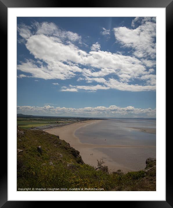 Brean Down view Framed Mounted Print by Stephen Coughlan