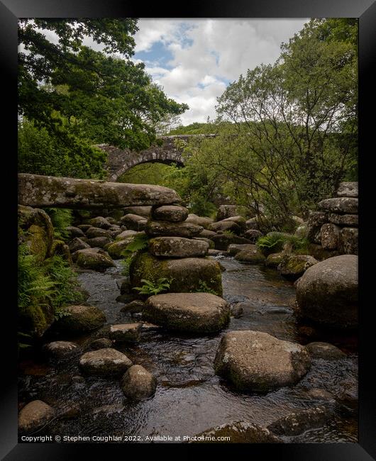 Dartmeet, Dartmoor Framed Print by Stephen Coughlan