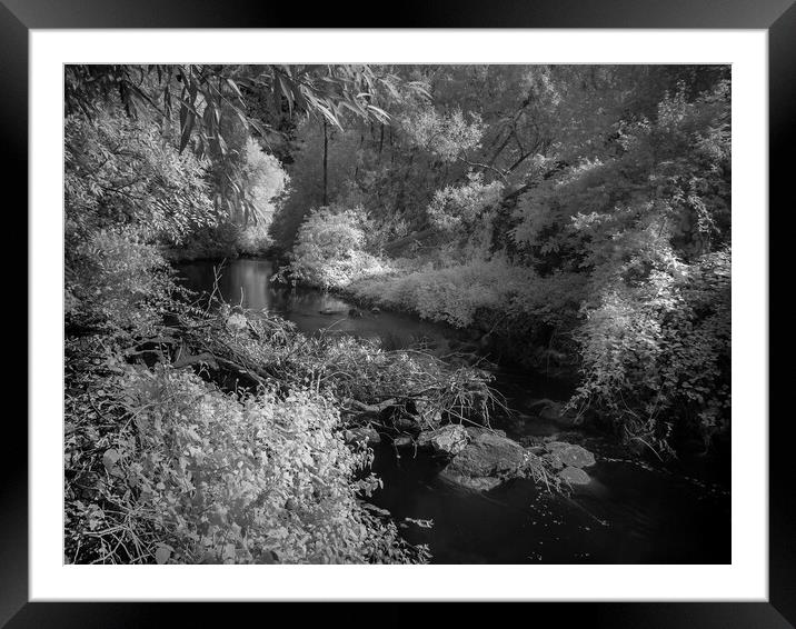 River Avon hideaway in Rugby  Framed Mounted Print by Brent Thompson