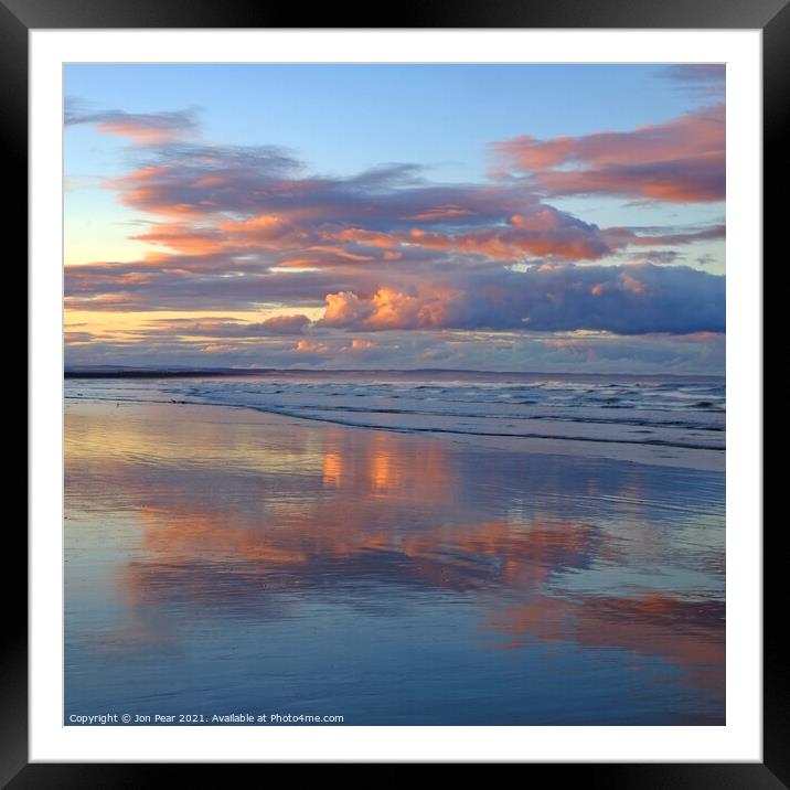 West Sands Sunset Framed Mounted Print by Jon Pear