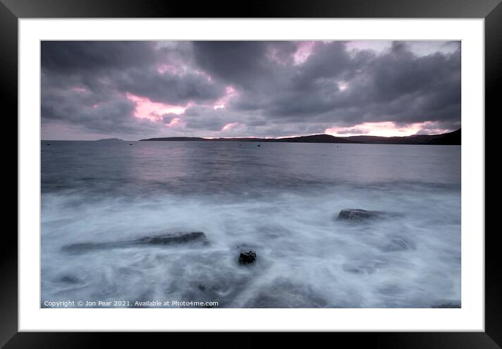 Storm over the Isle of Soay Framed Mounted Print by Jon Pear