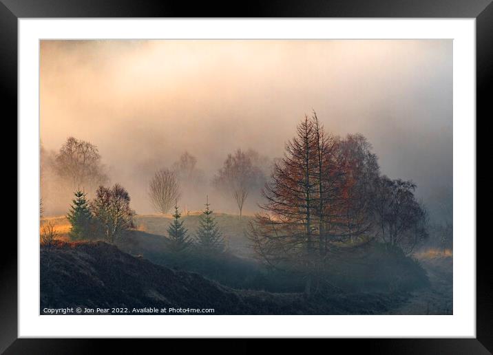 Sunrise Glen Orchy Framed Mounted Print by Jon Pear
