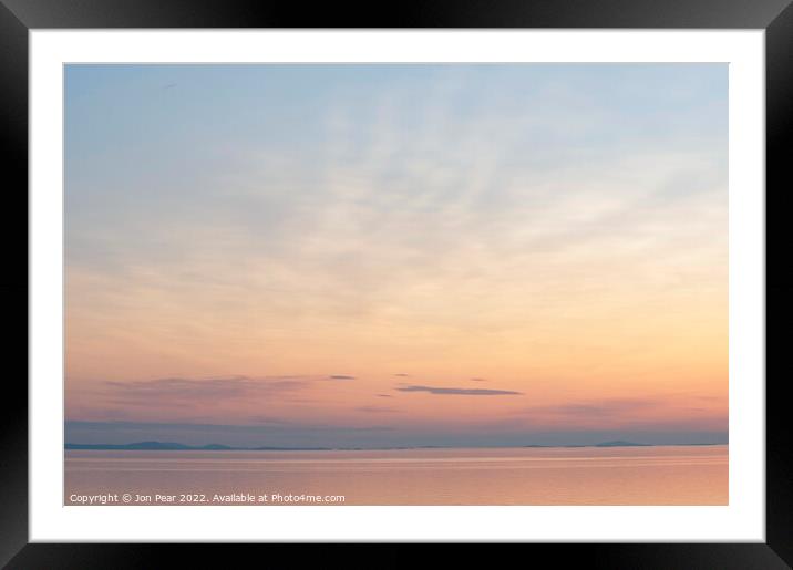 Sunset over the Hebrides  Framed Mounted Print by Jon Pear