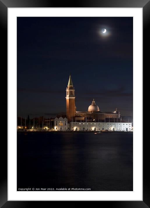 San Giorgio Venice Framed Mounted Print by Jon Pear