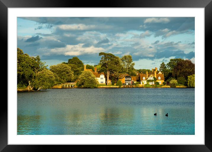The picturesque village of Beaulieu Framed Mounted Print by Elzbieta Sosnowski
