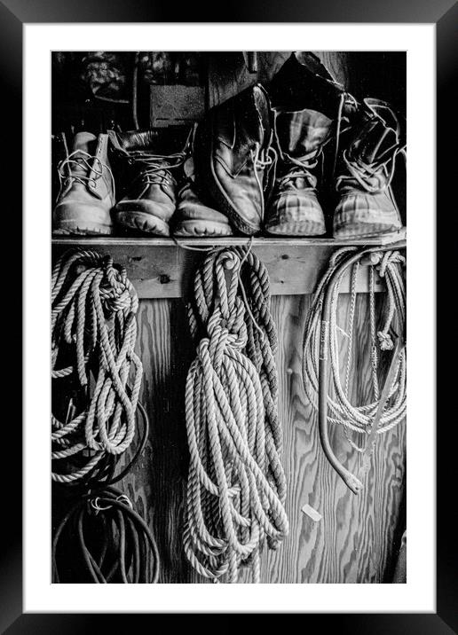 Wylie Brewsters Boots Framed Mounted Print by Gerry Walden LRPS