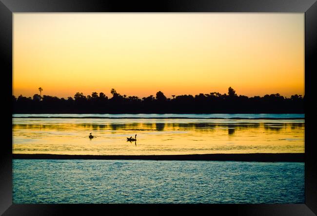 Fishing the Nile Framed Print by Gerry Walden LRPS