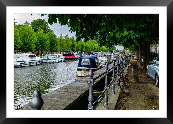 The Canal Bank Framed Mounted Print by Gerry Walden LRPS