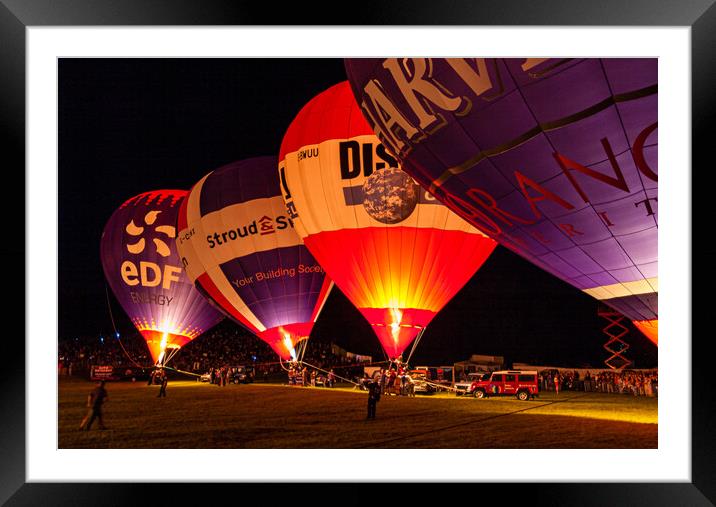 Nightglow Framed Mounted Print by Gerry Walden LRPS