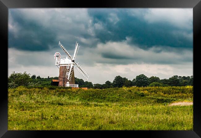 Storm brewing above the mill Framed Print by Gerry Walden LRPS