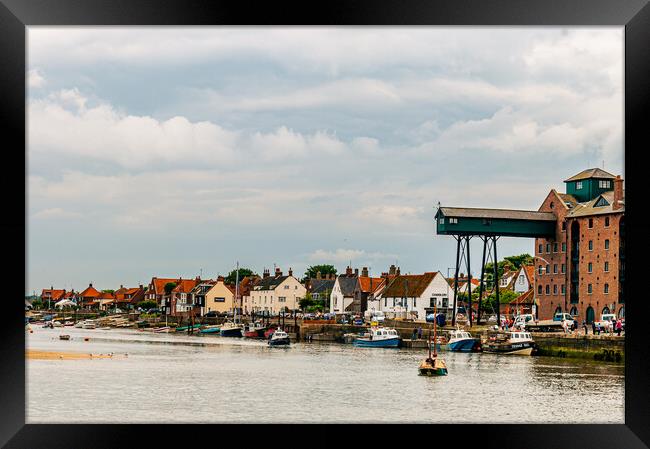 The Harbour Wall at Wells Framed Print by Gerry Walden LRPS