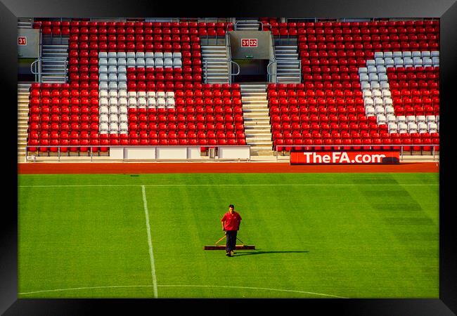 Getting ready for the match Framed Print by Gerry Walden LRPS