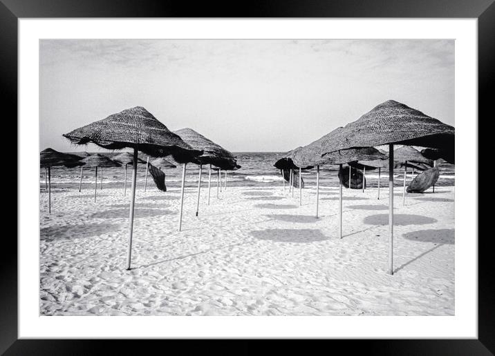 Umbrellas Framed Mounted Print by Gerry Walden LRPS