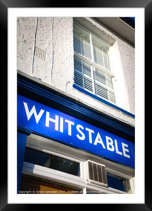 Whitstable Framed Mounted Print by Simon Connellan