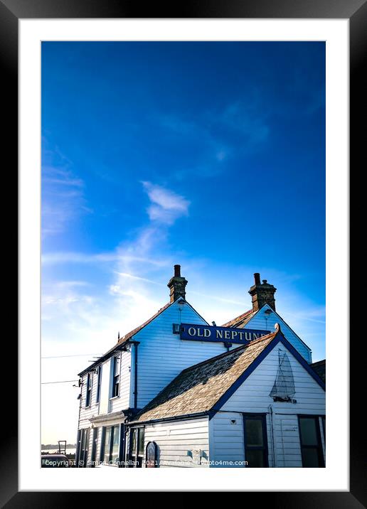 The Old Neptune, Whitstable Framed Mounted Print by Simon Connellan