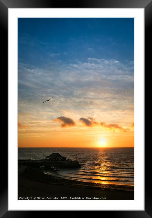 Broadstairs Sunrise Framed Mounted Print by Simon Connellan