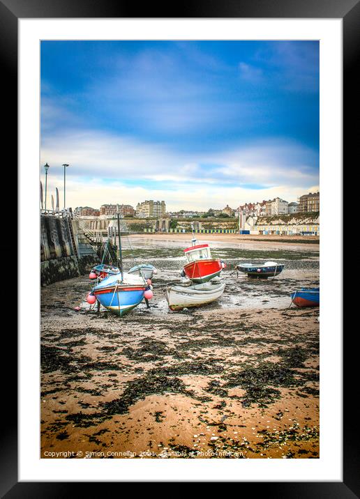 Boats in Broadstairs Framed Mounted Print by Simon Connellan
