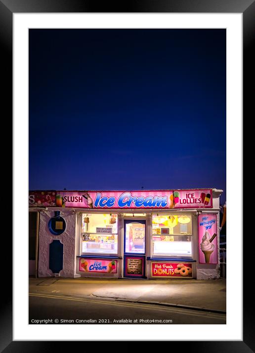 Ice Cream, Broadstairs Framed Mounted Print by Simon Connellan
