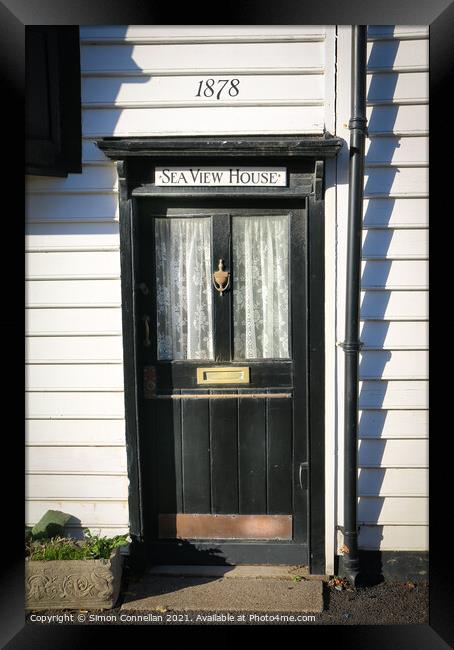 Sea View House, Whitstable Framed Print by Simon Connellan