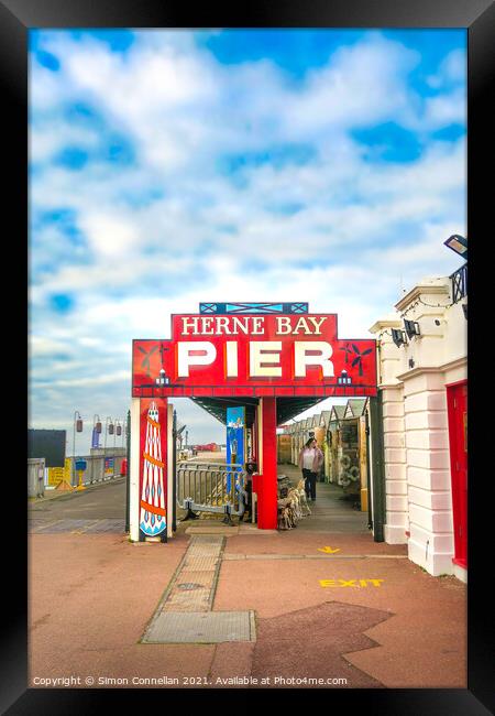 Herne Bay Pier Framed Print by Simon Connellan