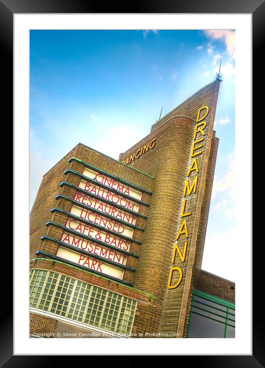 Dreamland, Margate Framed Mounted Print by Simon Connellan