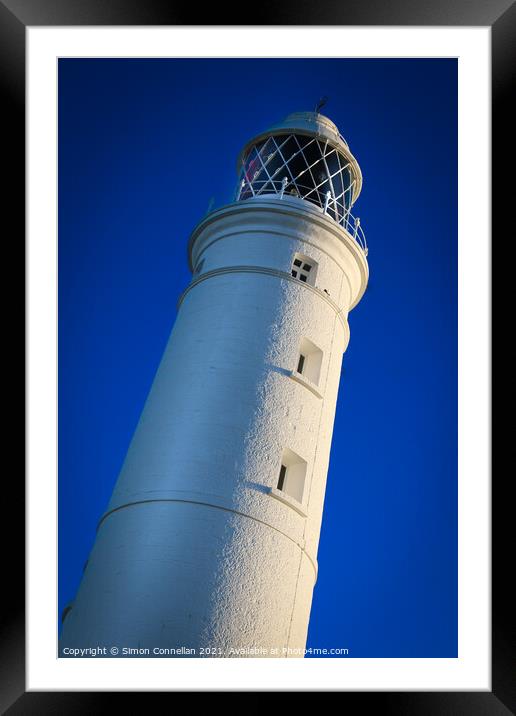 Nash Point Lighthouse Framed Mounted Print by Simon Connellan