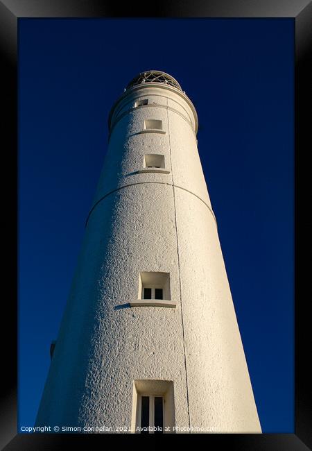 Nash Point Lighthouse Framed Print by Simon Connellan