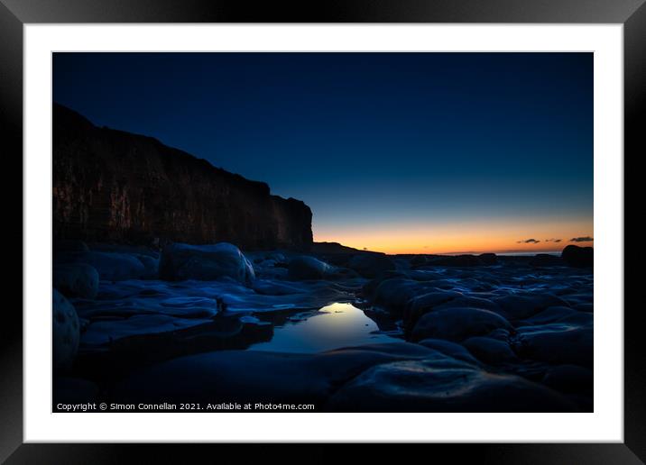 Early light, Vale of Glamorgan Coast Framed Mounted Print by Simon Connellan