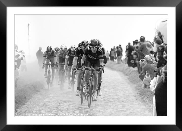 Paris Roubaix Framed Mounted Print by Simon Connellan