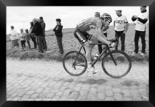 Paris Roubaix Framed Print by Simon Connellan