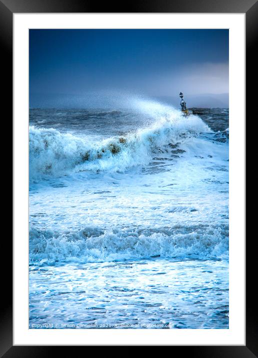 Wild Sea Framed Mounted Print by Simon Connellan