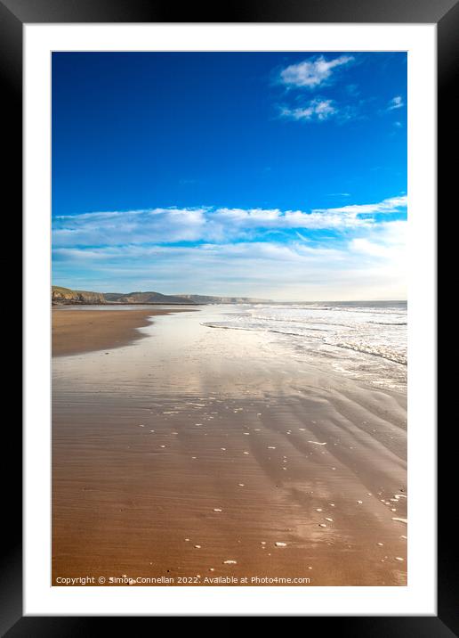 Ogmore Beach, South Wales Framed Mounted Print by Simon Connellan