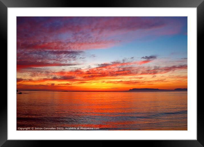 Sunrise over Sligo Bay Framed Mounted Print by Simon Connellan