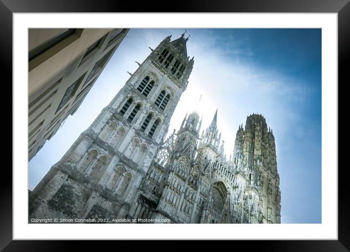Rouen Cathedral Framed Mounted Print by Simon Connellan