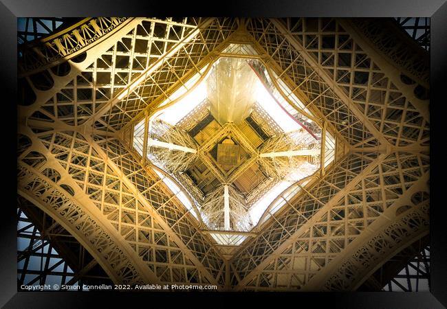 Eiffel Tower, Paris Framed Print by Simon Connellan