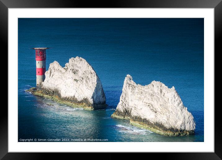 The Needles Framed Mounted Print by Simon Connellan