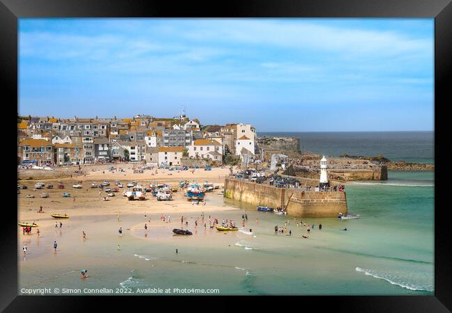 St Ives, Cornwall Framed Print by Simon Connellan