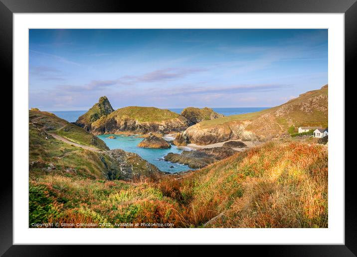 Kynance Cove Framed Mounted Print by Simon Connellan