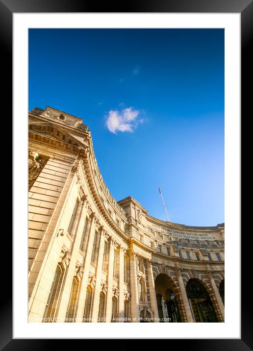 Admiralty Arch, London Framed Mounted Print by Simon Connellan