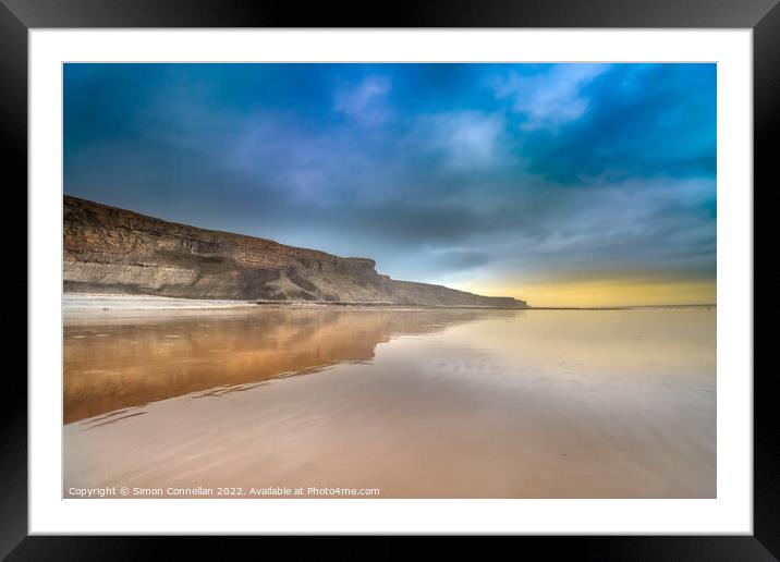 Nash Point Beach Framed Mounted Print by Simon Connellan