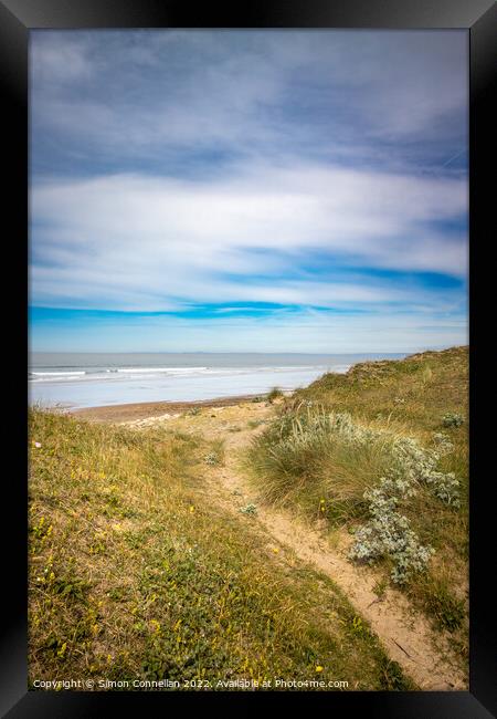 Kenfig Sand Dunes Framed Print by Simon Connellan