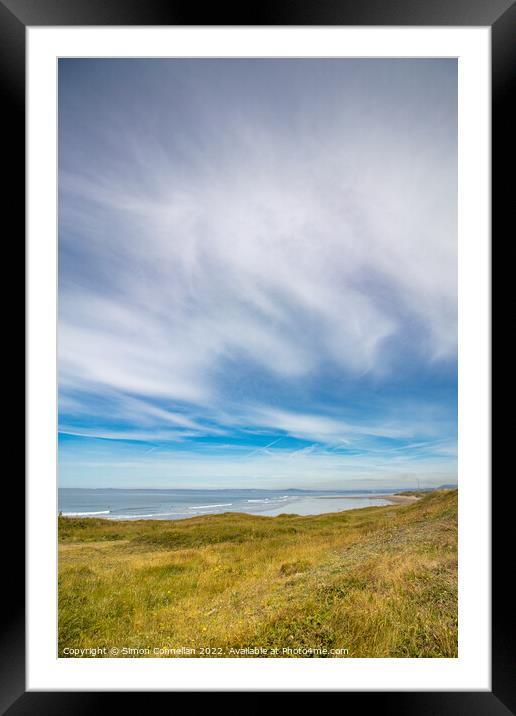 Kenfig Sand Dunes Framed Mounted Print by Simon Connellan