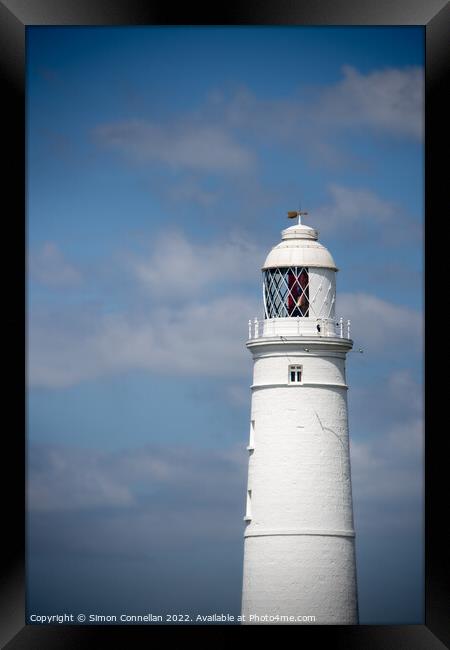 Nash Point Lighthouse Framed Print by Simon Connellan