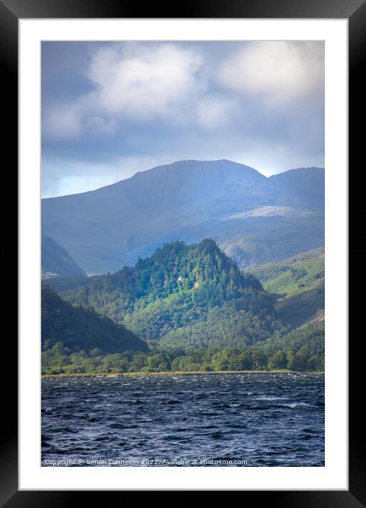 Castle Crags Framed Mounted Print by Simon Connellan