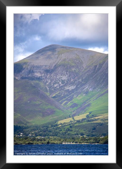 Tall Mountain, Skiddaw Framed Mounted Print by Simon Connellan