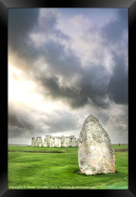 Stonehenge Framed Print by Simon Connellan