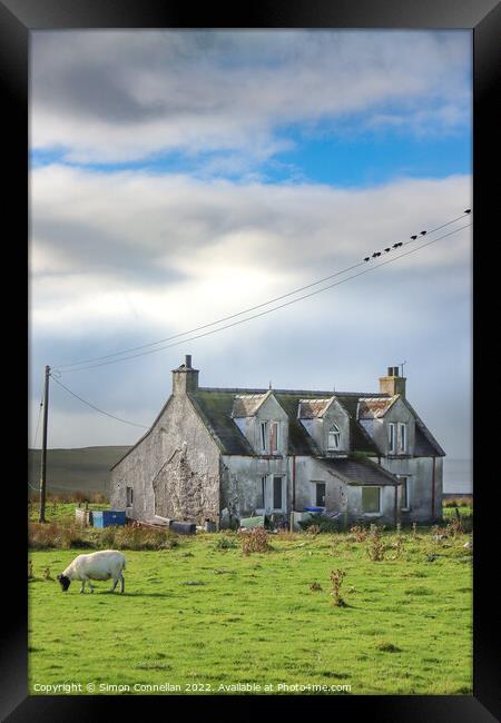Skye Farm Framed Print by Simon Connellan